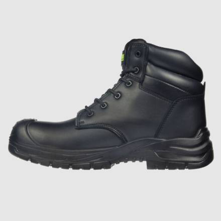 Sterling Safety Wear Edmonton Black Recycled Leather Waterproof Safety Boot Size 9
